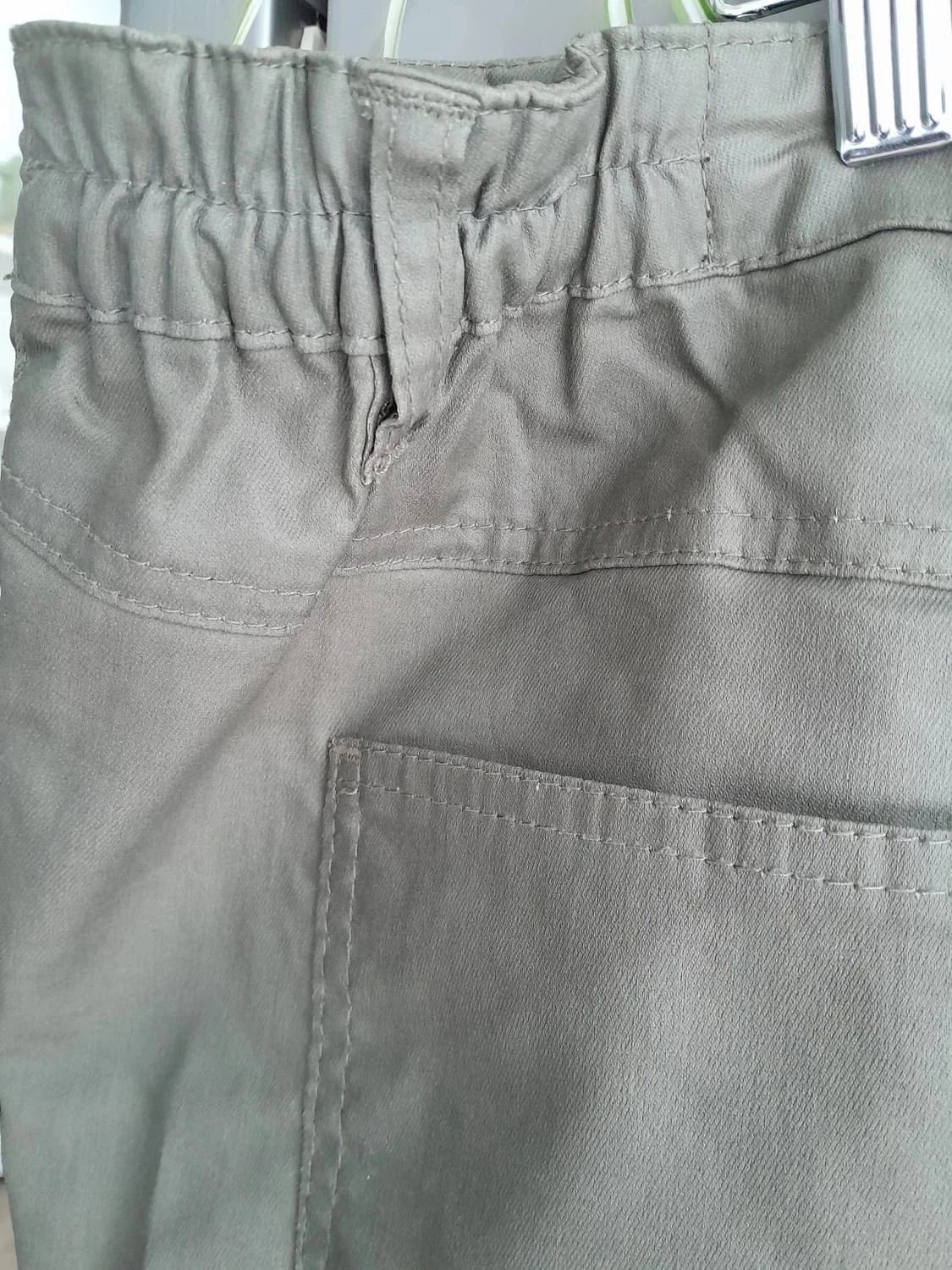 Calça cor camuflagem, algodão encerado, tamanho 50, Marca Blanche Porte – photo 7